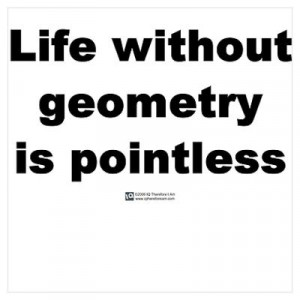 CafePress > Wall Art > Posters > Life without geometry Poster