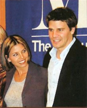 David Boreanaz and Charisma Carpenter at the Paley Panel (3/30/2001)