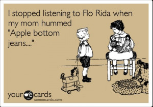 Flo Rida said my son while sinking down to the floor of my car while ...