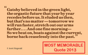 The Great Gatsby byF. Scott Fitzgerald