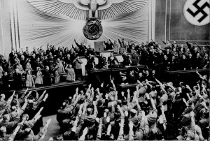 Hitler in the German Reichstag in 1938