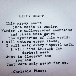 Gypsy Heart poem typewriter poetry - Prosper series no. 37 #gypsy # ...