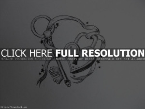 Heart Lock And Key Quotes Heart Lock n Key Tattoo Design