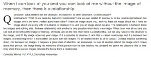 on relationship