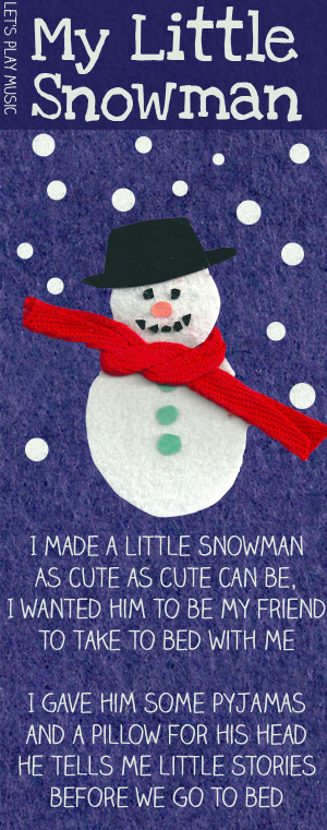My Little Snowman - Kids' Songs for Christmas - Educational benefits ...
