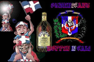 Brugal wit Dominican Flag Image