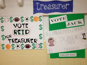School Treasurer Poster Ideas