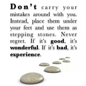 Don't carry ur mistakes!