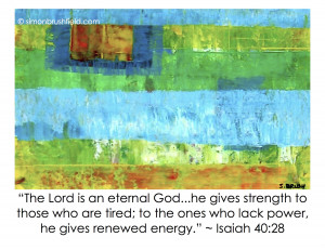 ... Quote 300x231 Green painting by Simon Brushfield The Lord Quote