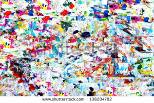 Colored Paint Stains White