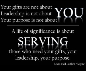 About serving ...