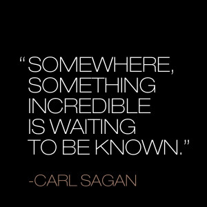 From the Cosmos to commonsense from Carl Sagan, it's the weekend- go ...