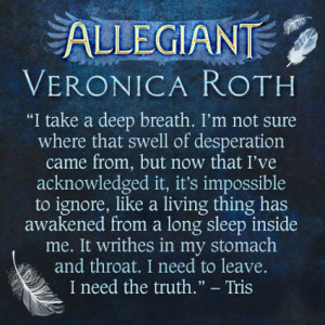 Exclusive quote reveal from Allegiant by Veronica Roth on Sugarscape ...