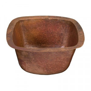 Thompson Traders 3PSS Picasso Under Mount Bathroom Sink Fired Copper
