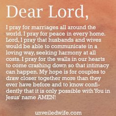 Prayer of the Day for Marriage