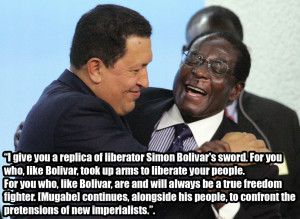 15. On President of Zimbabwe Robert Mugabe: