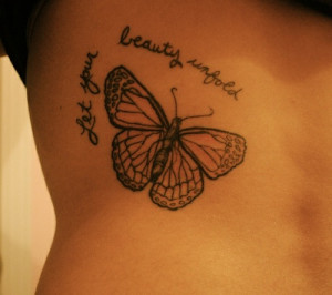 beauty quotes beauty quotes tattoos tattoo unfold butterfly skin