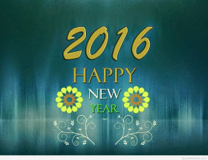 Wallpaper Happy new year 2016 quote