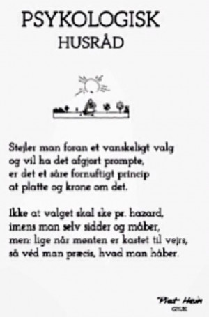 Danish quote from Piet Hein