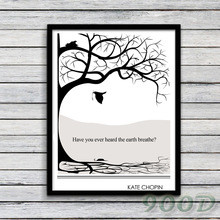 Tree And Inspiration Quote Canvas Art Print Poster, Wall Pictures For ...