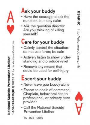 Army G-1 Suicide Prevention Website