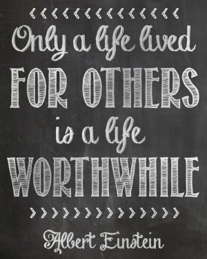 only-a-life-lived-for-others-quote-wrote-in-blackboard-creative-quotes ...