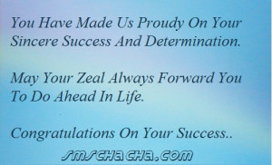 Congratulations Your Success Quotes Pic #13