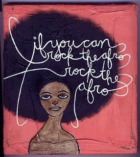 If you can rock the afro, rock the afro! #naturalhair #prideispretty