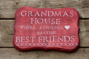 Grandma's House quote wall hanging by MaryBettyBoutique on Etsy, $18 ...