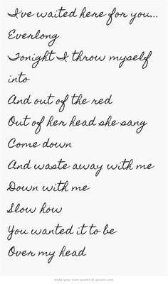 Foo Fighters - Everlong (Their best song, EVER) More