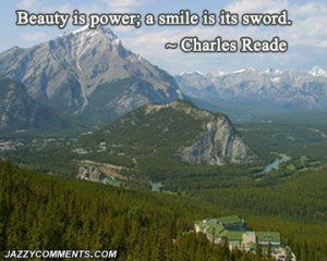 Frase de Charles Reade : “La belleza es poder; una sonrisa es su ...