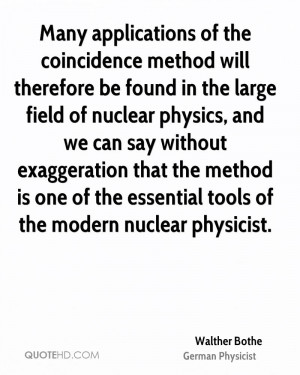 Many applications of the coincidence method will therefore be found in ...