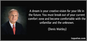 your creative vision for your life in the future. You must break out ...