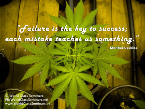 ... the key to success each mistake teaches us something - Morihei Ueshiba