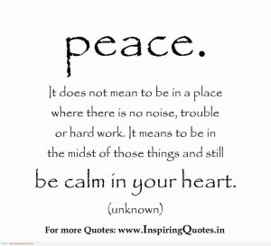 Thoughts on Peace, Quotes, Sayings Images Wallpapers Photos Picture on ...