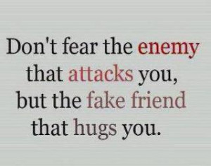 Fake Friends Enemies Quotes About Picture