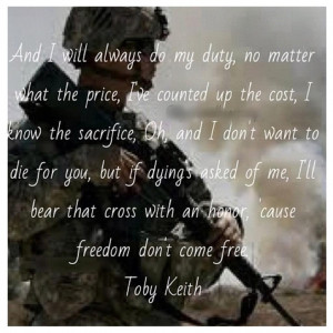 Keith.. This sing makes me cry every time because of the sacrifices ...