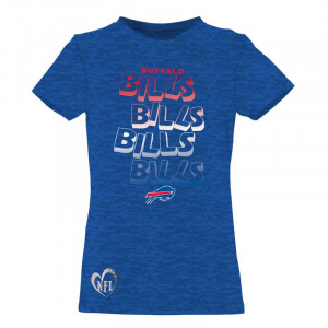 Buffalo Bills Girls' T-Shirt - Short Sleeve Burnout Tee