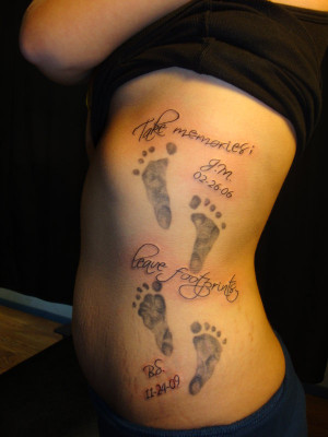 Baby Footprints And Quote