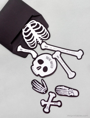 Bag O’ Bones Halloween Party Invitation