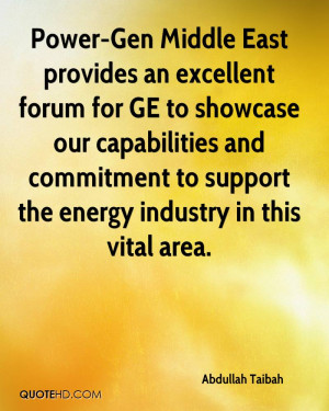 Power-Gen Middle East provides an excellent forum for GE to showcase ...