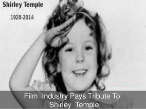 Film Industry Pays Tribute To Shirley Temple