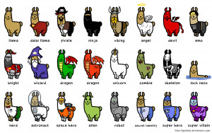 ... llamas by Bob Guy ! He’s a genius! Loch ness llama? Too awesome
