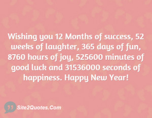 New Year Wishes - Site2Quote