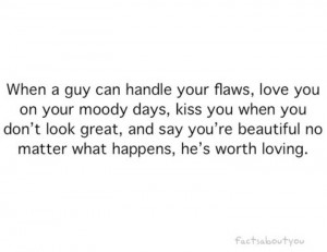 That's when you know he's the one♥