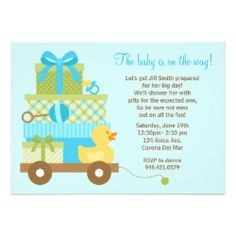 duck baby shower theme invitation wording the baby is on the way let s ...