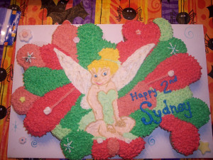 Tinkerbell Cupcake Cake Children Birthday Cakes