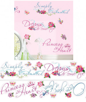 Disney Princess Quotes Wall Stickers - Wall Sticker Outlet