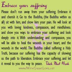 Healing quotes – Embrace your suffering