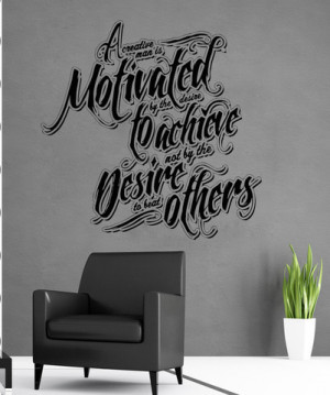 Vinyl Wall Decal Sticker A Creative Man Quote #5294
